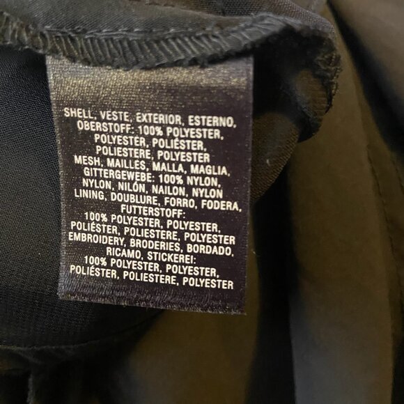 Meadow Rue Anthropologie Black Embroidered Tulip Hem Dress Wm Sz 4 Lined - Picture 7 of 8